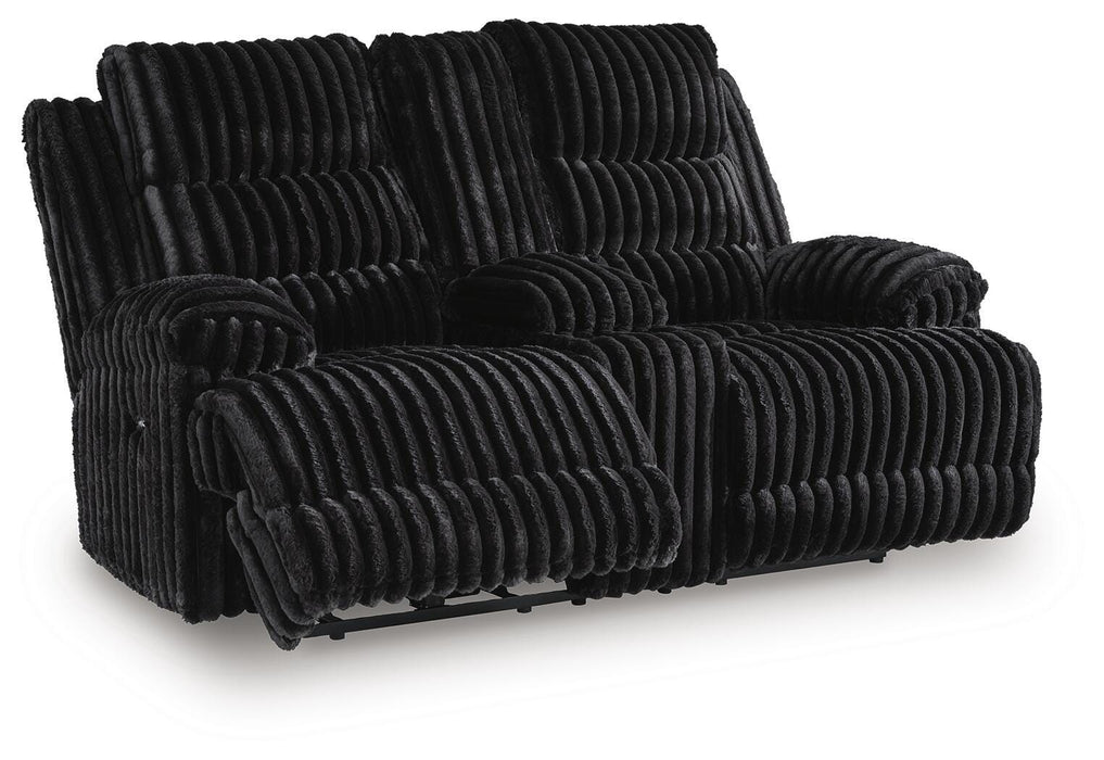 Technique Power Reclining Loveseat with Console - Massey's Furniture Barn (Watertown, NY) 