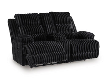 Technique Power Reclining Loveseat with Console - Massey's Furniture Barn (Watertown, NY) 