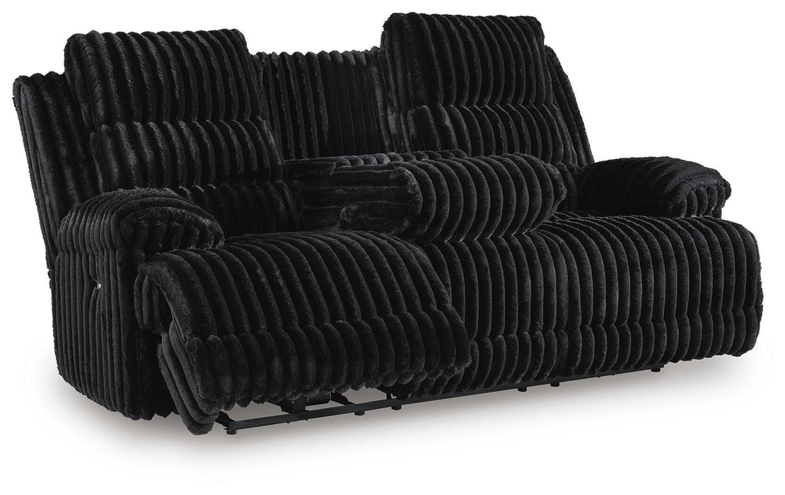 Technique Power Reclining Sofa with Drop Down Table - Massey's Furniture Barn (Watertown, NY) 