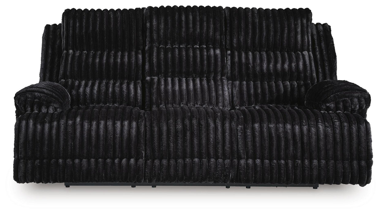 Technique Power Reclining Sofa with Drop Down Table - Massey's Furniture Barn (Watertown, NY) 