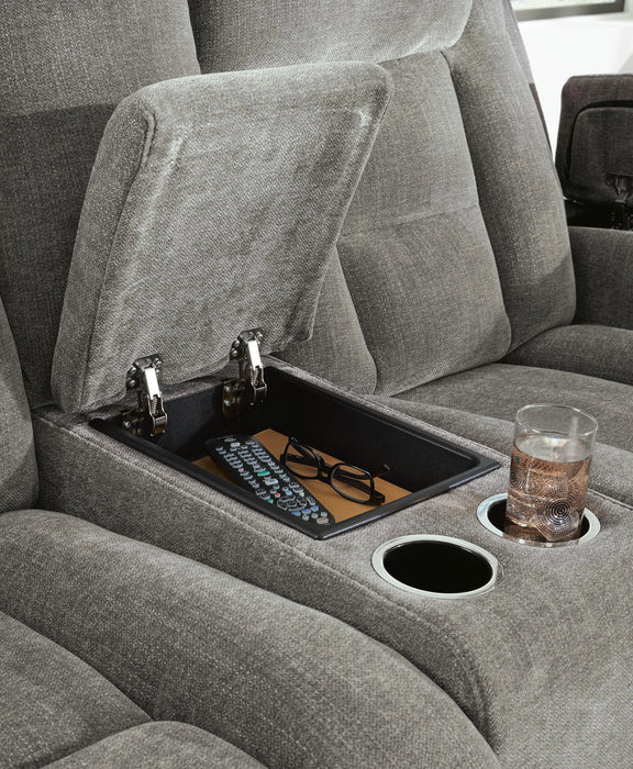 Ultimax Power Reclining Loveseat with Console