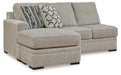 Calnita Sectional with Chaise - Massey's Furniture Barn (Watertown, NY) 