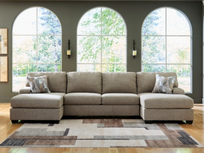 Newellen Sectional with Double Chaise - Massey's Furniture Barn (Watertown, NY) 