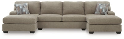 Newellen Sectional with Double Chaise - Massey's Furniture Barn (Watertown, NY) 