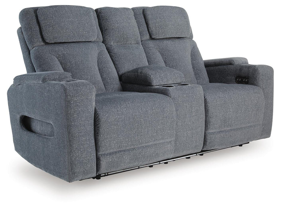 Forest Lake Power Reclining Loveseat with Console - Massey's Furniture Barn (Watertown, NY) 