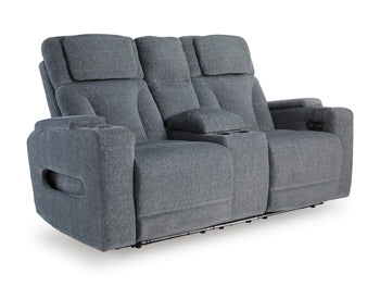 Forest Lake Power Reclining Loveseat with Console - Massey's Furniture Barn (Watertown, NY) 