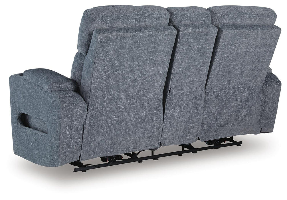 Forest Lake Power Reclining Loveseat with Console - Massey's Furniture Barn (Watertown, NY) 