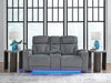 Forest Lake Power Reclining Loveseat with Console - Massey's Furniture Barn (Watertown, NY) 