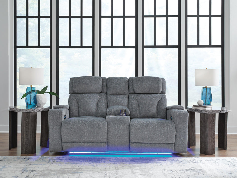 Forest Lake Power Reclining Loveseat with Console - Massey's Furniture Barn (Watertown, NY) 
