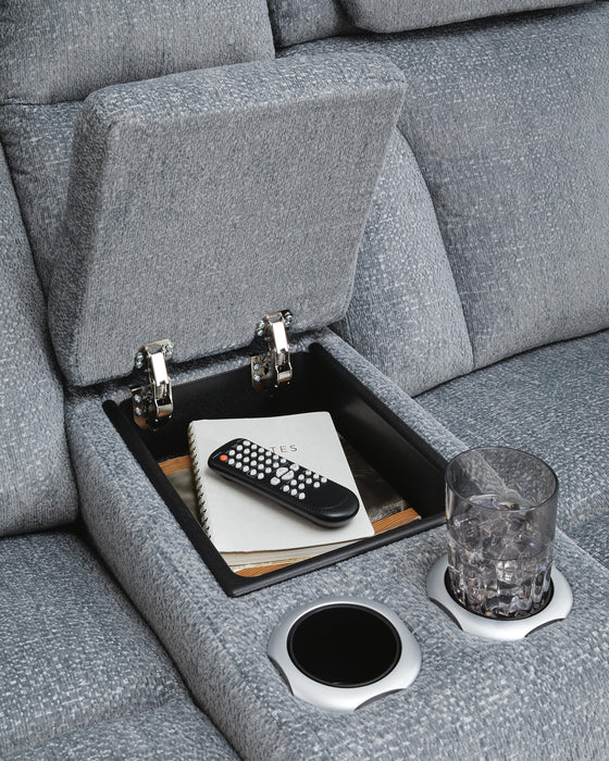 Forest Lake Power Reclining Loveseat with Console - Massey's Furniture Barn (Watertown, NY) 
