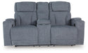 Forest Lake Power Reclining Loveseat with Console - Massey's Furniture Barn (Watertown, NY) 