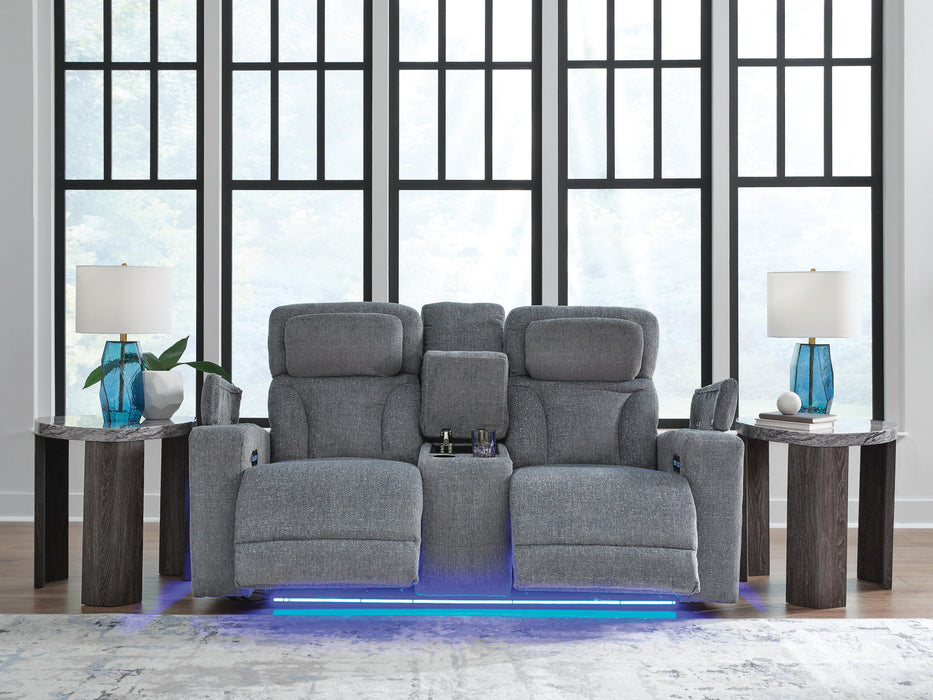 Forest Lake Power Reclining Loveseat with Console - Massey's Furniture Barn (Watertown, NY) 