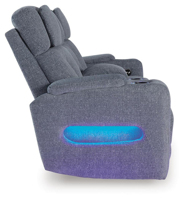 Forest Lake Power Reclining Loveseat with Console - Massey's Furniture Barn (Watertown, NY) 