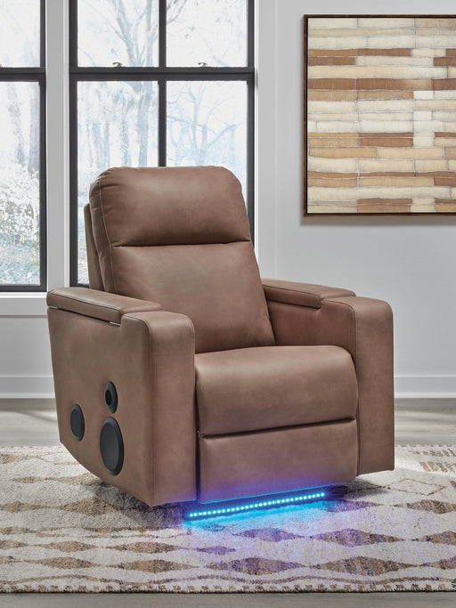 Flinlock Power Glider Recliner with Audio System - Massey's Furniture Barn (Watertown, NY) 