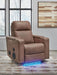 Flinlock Power Glider Recliner with Audio System - Massey's Furniture Barn (Watertown, NY) 