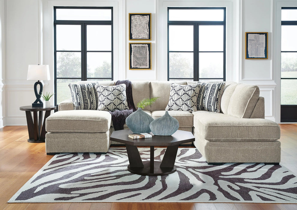 Calnita Sectional with Chaise - Massey's Furniture Barn (Watertown, NY) 