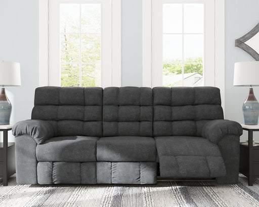 Wilhurst Reclining Sofa with Drop Down Table - Massey's Furniture Barn (Watertown, NY) 