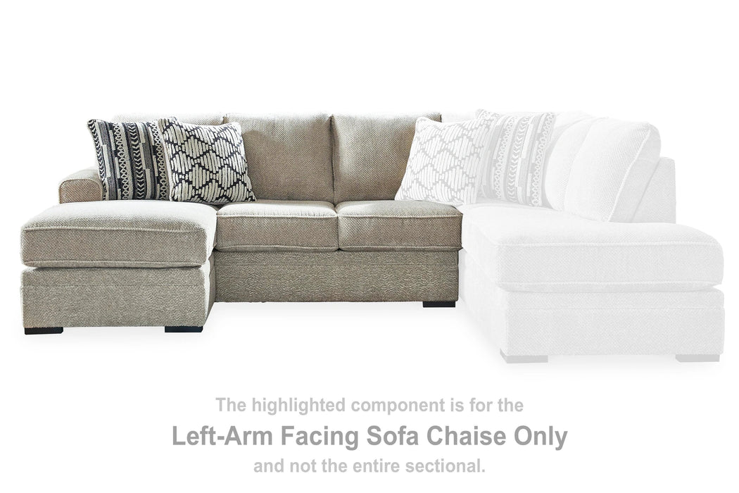 Calnita Sectional with Chaise - Massey's Furniture Barn (Watertown, NY) 