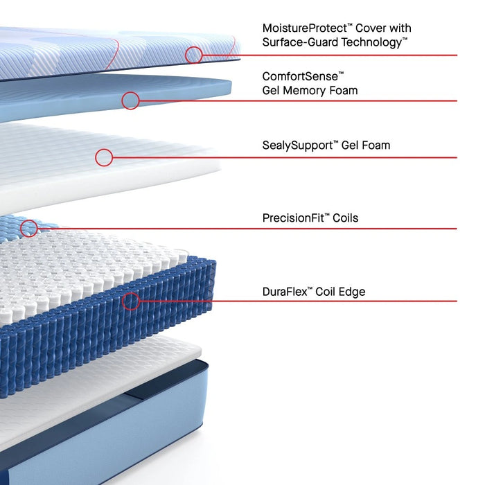 Sealy Paterson II Hybrid Mattress - Massey's Furniture Barn (Watertown, NY) 