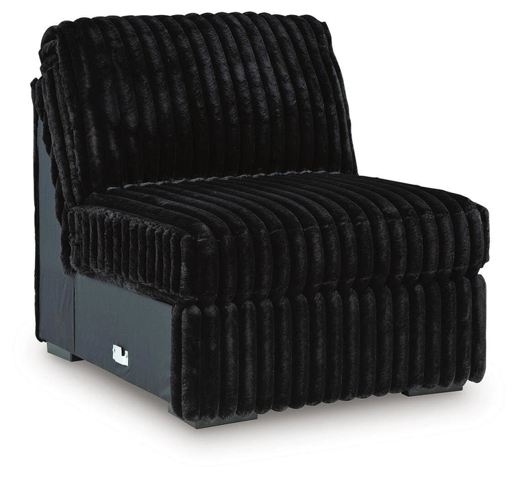 Midnight-Madness Sectional with Chaise - Massey's Furniture Barn (Watertown, NY) 