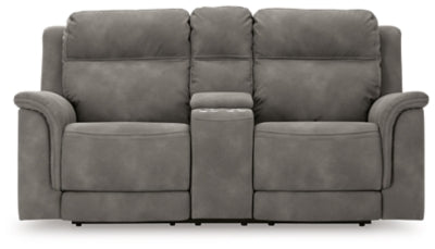 Next-Gen DuraPella Power Reclining Loveseat with Console - Massey's Furniture Barn (Watertown, NY) 