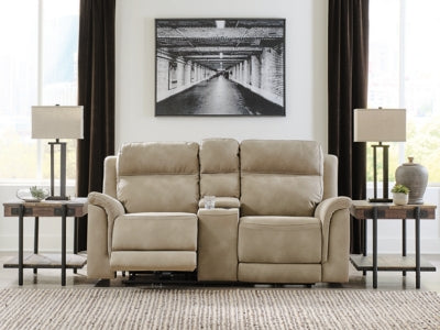 Next-Gen DuraPella Power Reclining Loveseat with Console - Massey's Furniture Barn (Watertown, NY) 