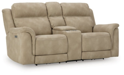 Next-Gen DuraPella Power Reclining Loveseat with Console - Massey's Furniture Barn (Watertown, NY) 