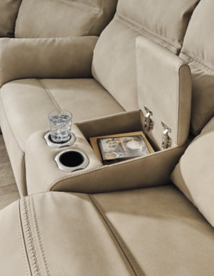 Next-Gen DuraPella Power Reclining Loveseat with Console - Massey's Furniture Barn (Watertown, NY) 
