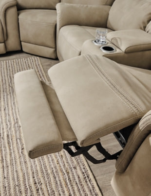 Next-Gen DuraPella Power Reclining Loveseat with Console - Massey's Furniture Barn (Watertown, NY) 