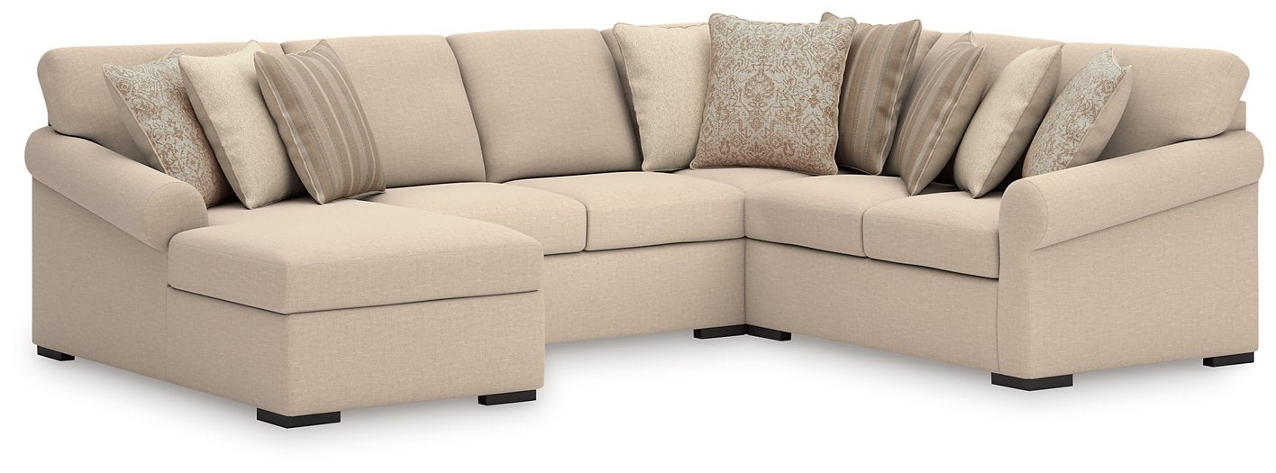LadyMae Sectional with Chaise - Massey's Furniture Barn (Watertown, NY) 