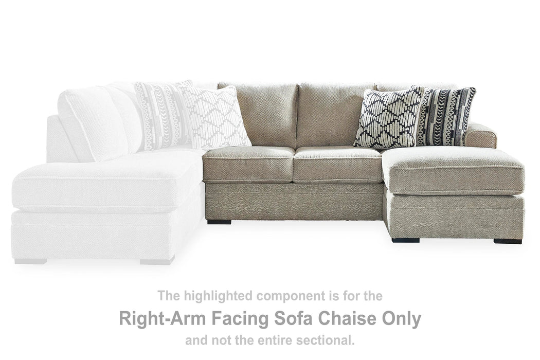 Calnita Sectional with Chaise - Massey's Furniture Barn (Watertown, NY) 
