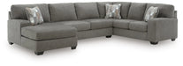Newellen Sleeper Sectional with Chaise - Massey's Furniture Barn (Watertown, NY) 