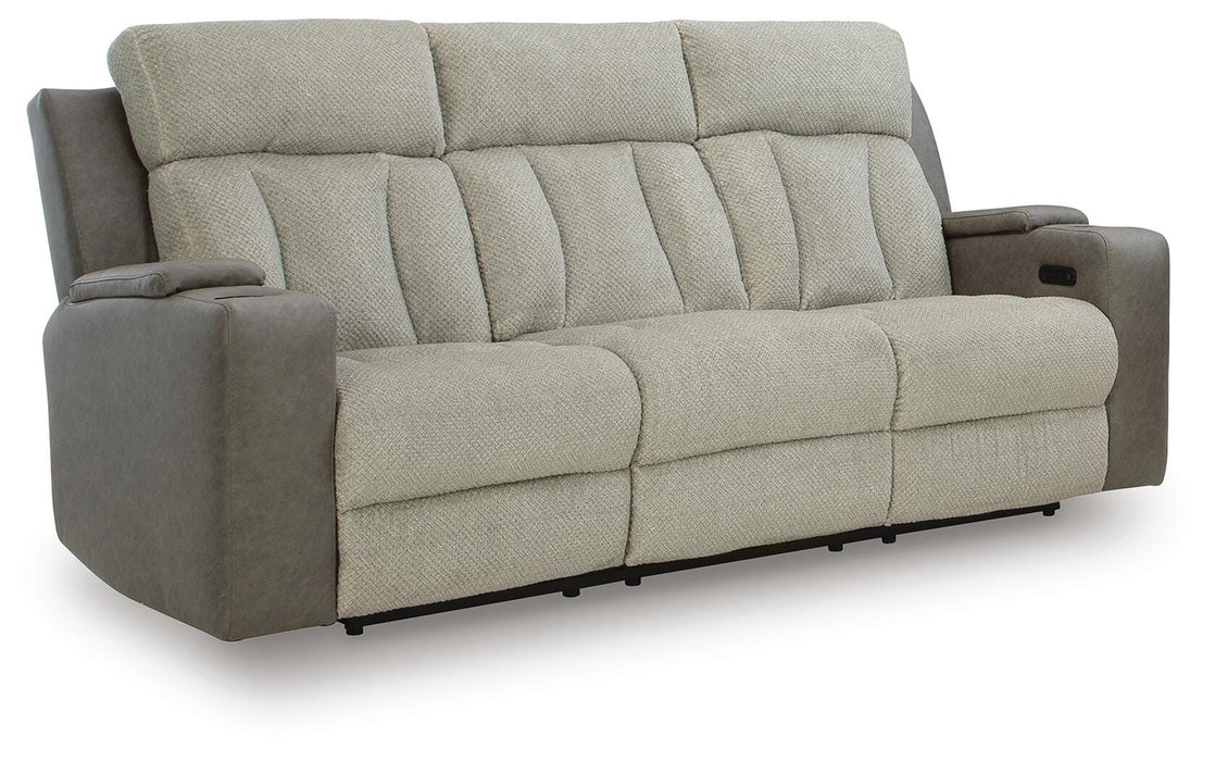Stately Check Power Reclining Sofa - Massey's Furniture Barn (Watertown, NY) 