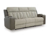 Stately Check Power Reclining Sofa - Massey's Furniture Barn (Watertown, NY) 
