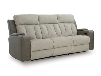 Stately Check Power Reclining Sofa - Massey's Furniture Barn (Watertown, NY) 