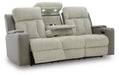 Stately Check Power Reclining Sofa - Massey's Furniture Barn (Watertown, NY) 