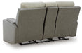 Stately Check Power Reclining Loveseat with Console - Massey's Furniture Barn (Watertown, NY) 