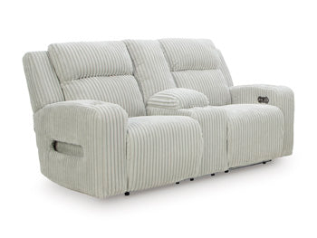 TwinBrooke Power Reclining Loveseat with Console - Massey's Furniture Barn (Watertown, NY) 