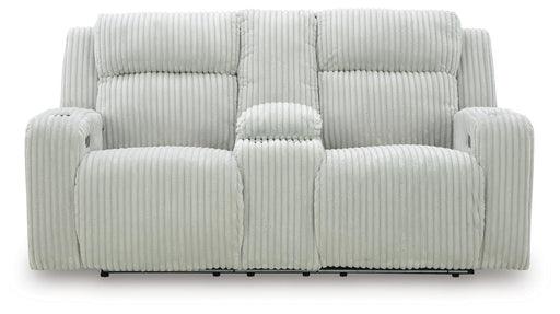 TwinBrooke Power Reclining Loveseat with Console - Massey's Furniture Barn (Watertown, NY) 