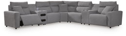 Modmax II Power Reclining Sectional with Audio Consoles - Massey's Furniture Barn (Watertown, NY) 