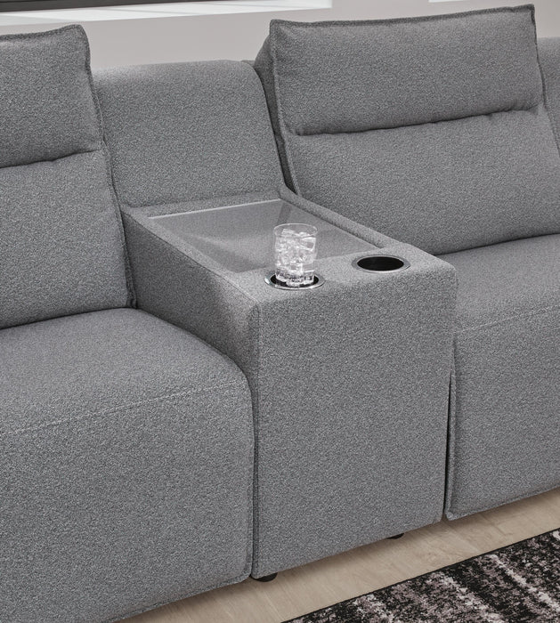 Modmax II Power Reclining Sectional with Console - Massey's Furniture Barn (Watertown, NY) 