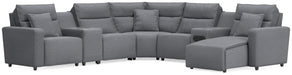 Modmax II Power Reclining Sectional with Chaise and Audio System - Massey's Furniture Barn (Watertown, NY) 