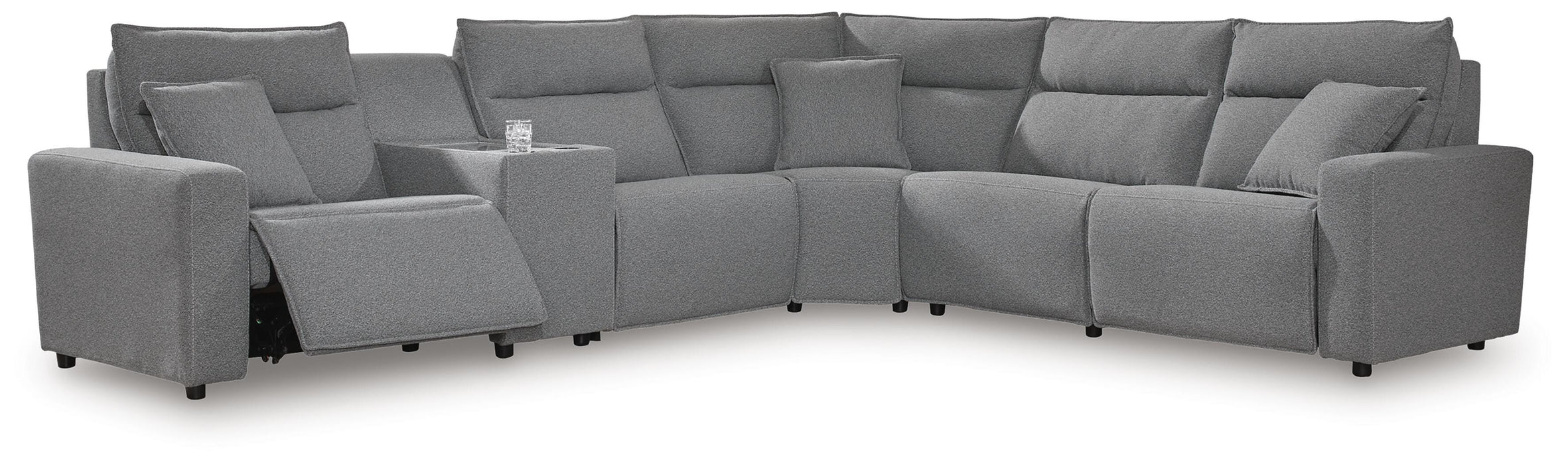 Modmax II Power Reclining Sectional with Console - Massey's Furniture Barn (Watertown, NY) 