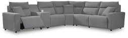 Modmax II Power Reclining Sectional with Console - Massey's Furniture Barn (Watertown, NY) 
