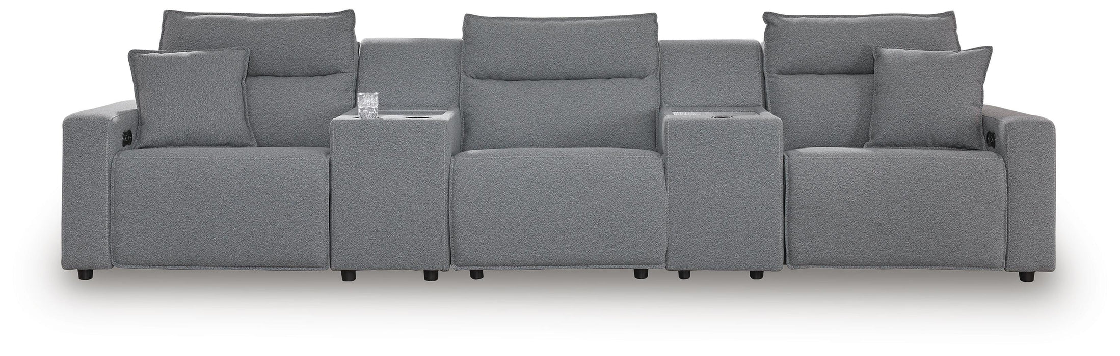 Modmax II 5-Piece Reclining Sectional with Consoles - Massey's Furniture Barn (Watertown, NY) 