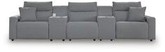 Modmax II 5-Piece Reclining Sectional with Consoles - Massey's Furniture Barn (Watertown, NY) 