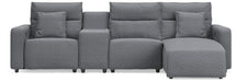Modmax II Reclining Sectional with Chaise and Console - Massey's Furniture Barn (Watertown, NY) 