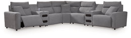Modmax II Power Reclining Sectional with Audio Consoles - Massey's Furniture Barn (Watertown, NY) 