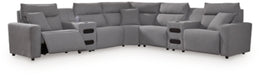 Modmax II Power Reclining Sectional with Audio Consoles - Massey's Furniture Barn (Watertown, NY) 