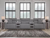 Modmax II Power Reclining Sectional with Audio Consoles - Massey's Furniture Barn (Watertown, NY) 